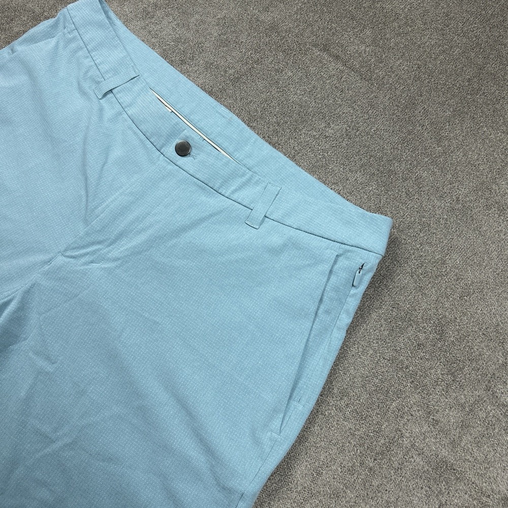 Lululemon Mens Commission Classic-Fit 7" Chino Shorts 36 Blue WovenAir LM7ARWS - Picture 2 of 8